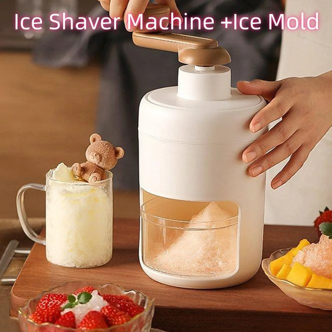 Portable Ice Crusher Shaver