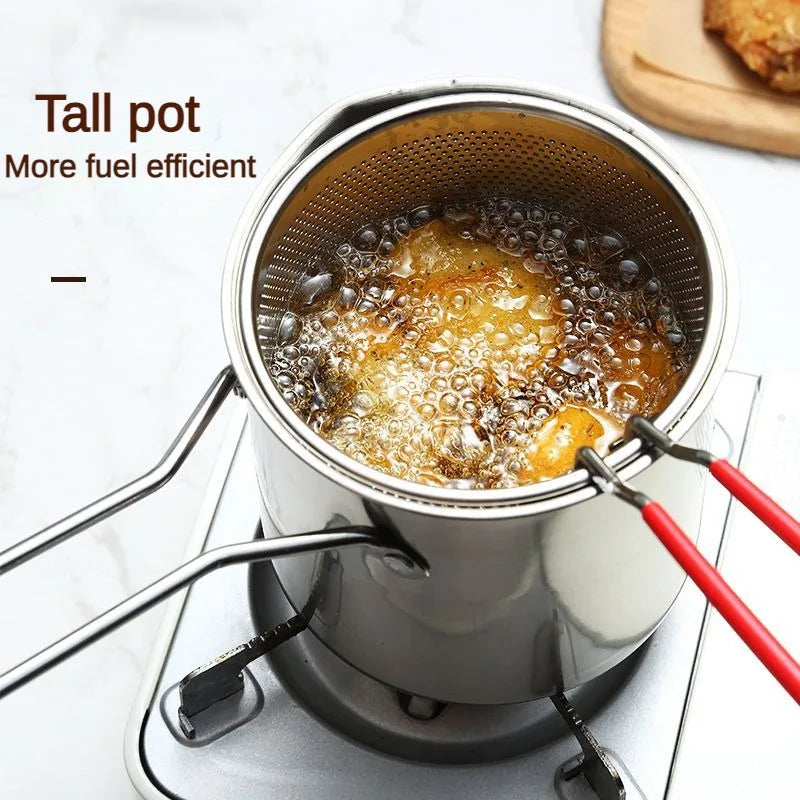 Kitchen Deep Frying Pot 304 Stainless Steel