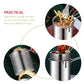 Kitchen Deep Frying Pot 304 Stainless Steel