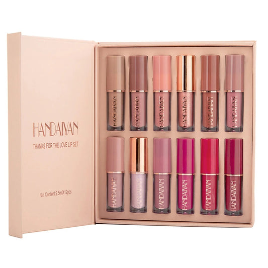 HANDAIYAN 12 Colors Matte Liquid Lipstick