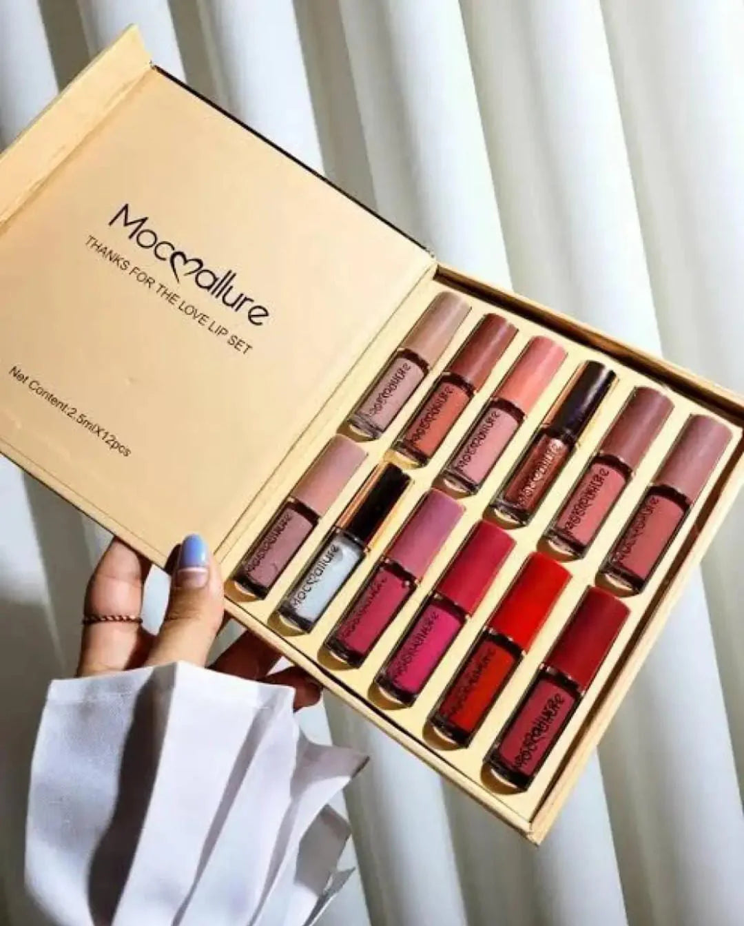 MOCALLURE 12 Colors Matte Liquid Lipstick Set